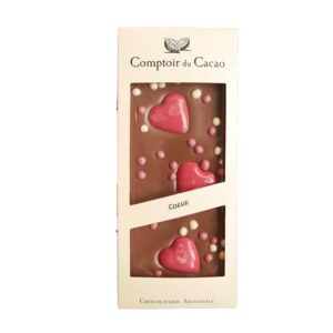 Comptoir du Cacao - Valentines Day Milk Chocolate Hearts Bar