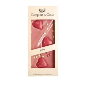 Comptoir du Cacao - Valentines Day Ruby Chocolate Hearts Bar